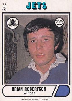 1976 Scanlens #54 Brian Robertson Front